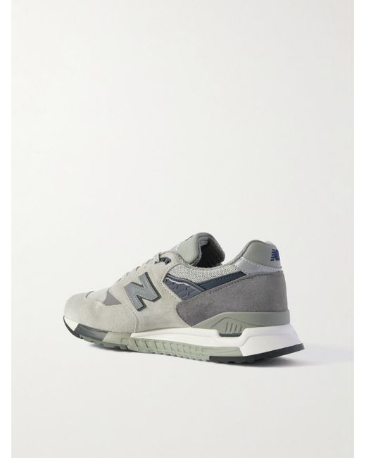 New Balance Gray Wtaps® 998 Rubber And Leather-trimmed Mesh And Suede Sneakers for men