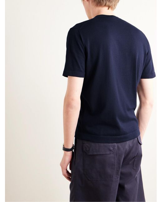 Loro Piana T-Shirt aus Baumwolle in Blue für Herren