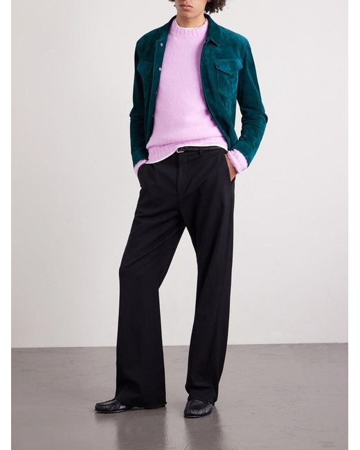 Tom Ford Pink Brushed Cashmere Sweater for men