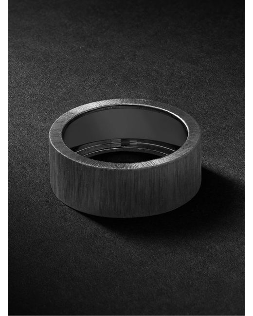 Buccellati Macri Eternelle Blackened Ring for men