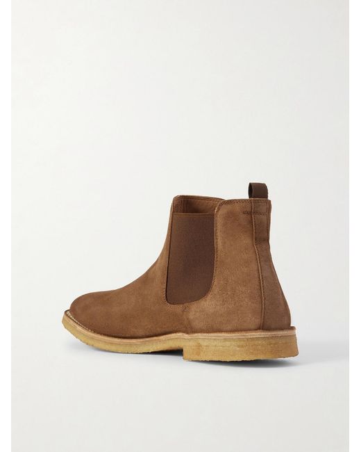 Officine Creative Brown History 004 Suede Chelsea Boots for men