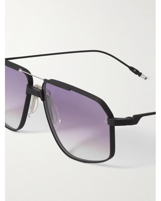 Jacques Marie Mage Black Jagger Aviator-style Titanium Sunglasses for men