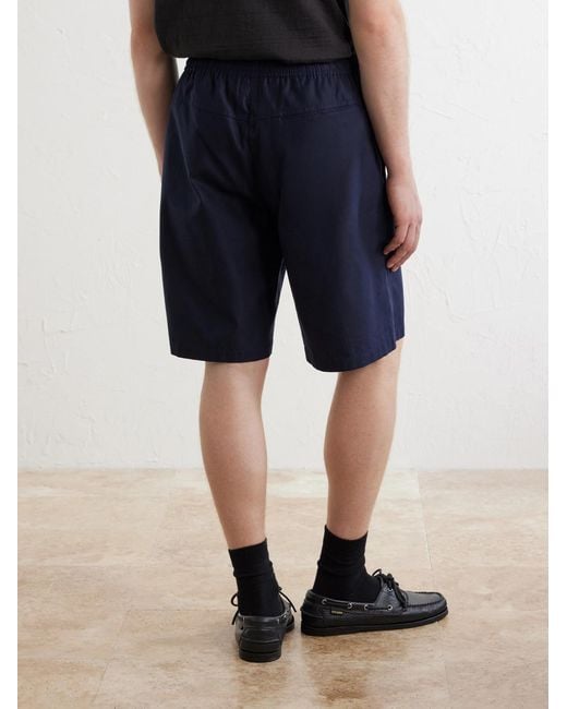 Human Made Blue Straight-leg Logo-print Cotton-twill Shorts for men