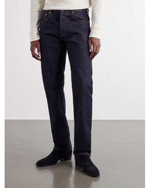 Fortela Blue John Slim-Fit Straight-Leg Jeans for men