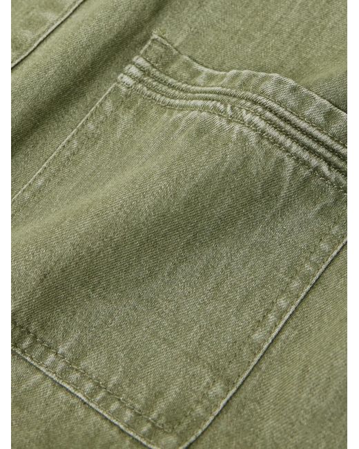 Folk Green Meyer Cotton Overshirt for men