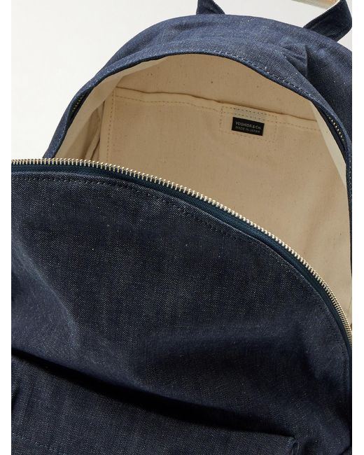Porter-Yoshida and Co Blue Daypack Denim Backpack for men