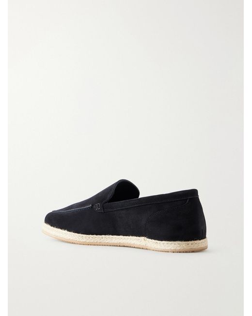 Mr P. Blue Suede Espadrilles for men