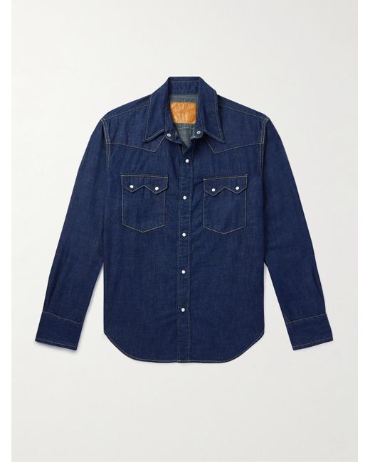 Remi Relief Blue Denim Shirt for men