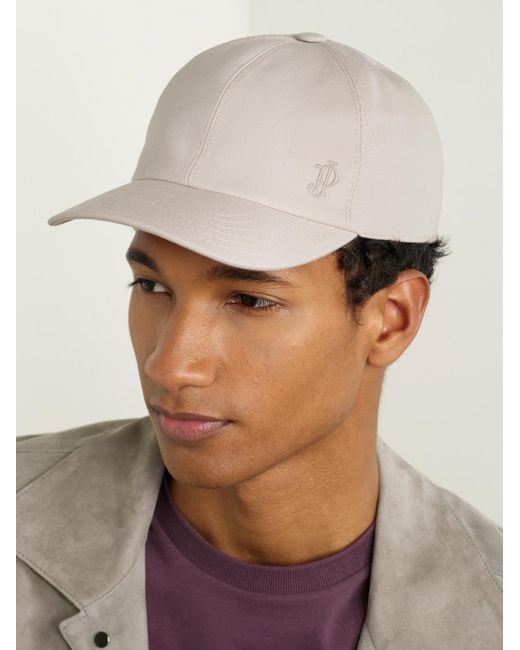 James Purdey & Sons Baseballkappe aus Twill aus einer Baumwoll-Wollmischung mit Logostickerei in Natural für Herren