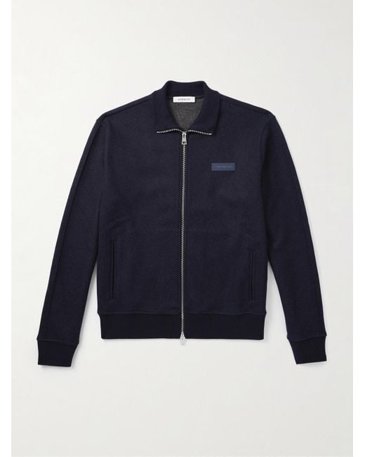 Givenchy Jacke aus einer Wollmischung mit Logoapplikation in Blue für Herren