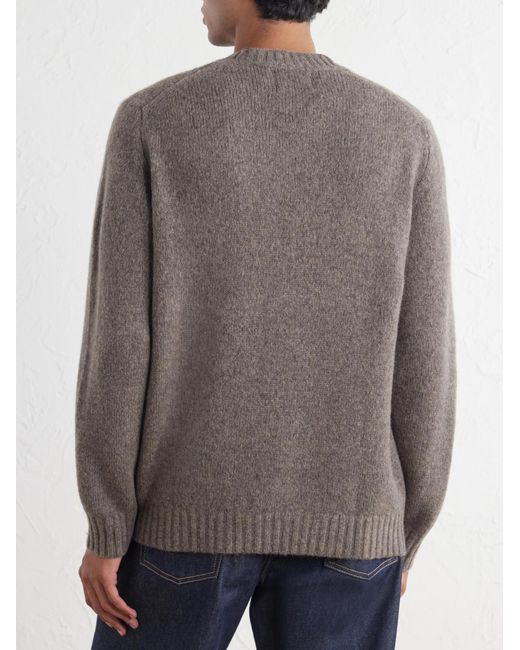 NN07 Gray Lee 6598 Merino Wool-Blend Sweater for men