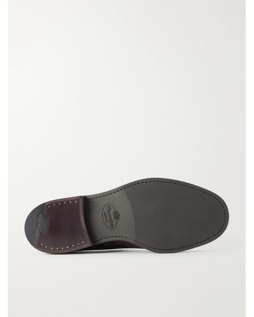 Church's Brown Pentire Waxed-suede Derby Shoes for men