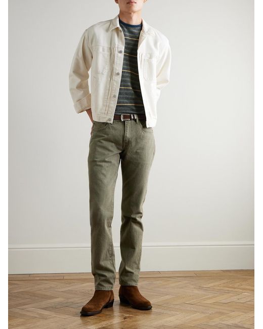 RRL Green Slim-Fit Jeans for men