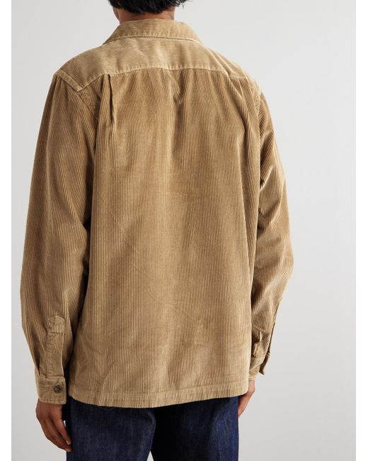 Polo Ralph Lauren Natural Convertible-collar Cotton-corduroy Overshirt for men