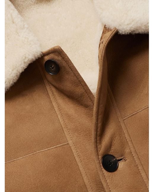 Mr P. Brown Shearling Jacket for men