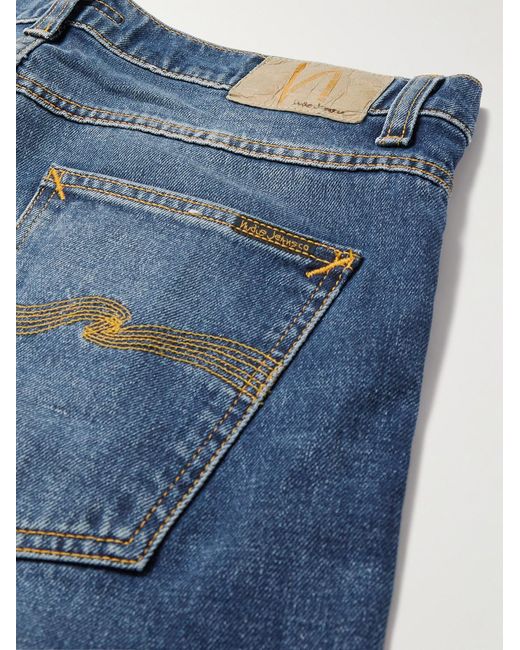 Nudie Jeans Blue Lean Dean Straight-Leg Jeans for men