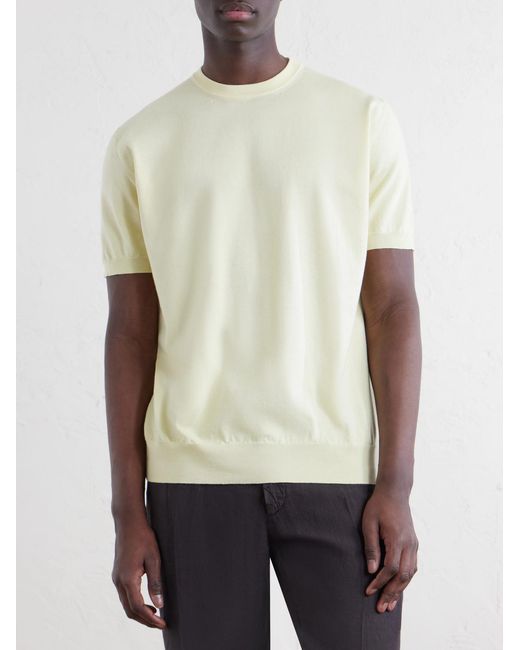 Boglioli Natural Garment-Dyed Cotton-Jersey T-Shirt for men