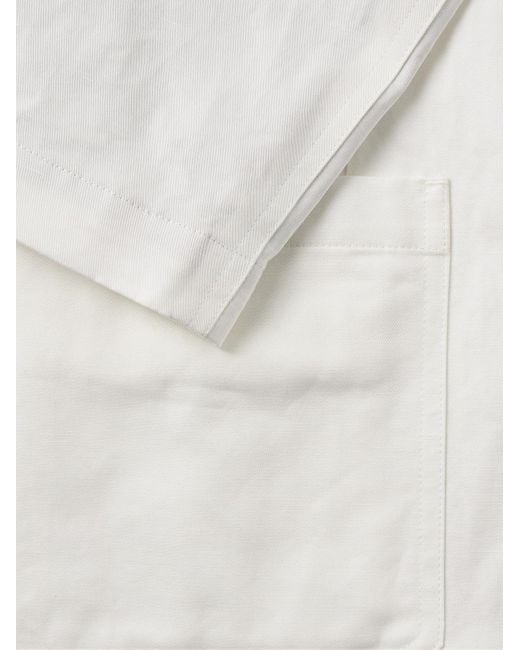 Paul Smith White Unstructured Linen Blazer for men