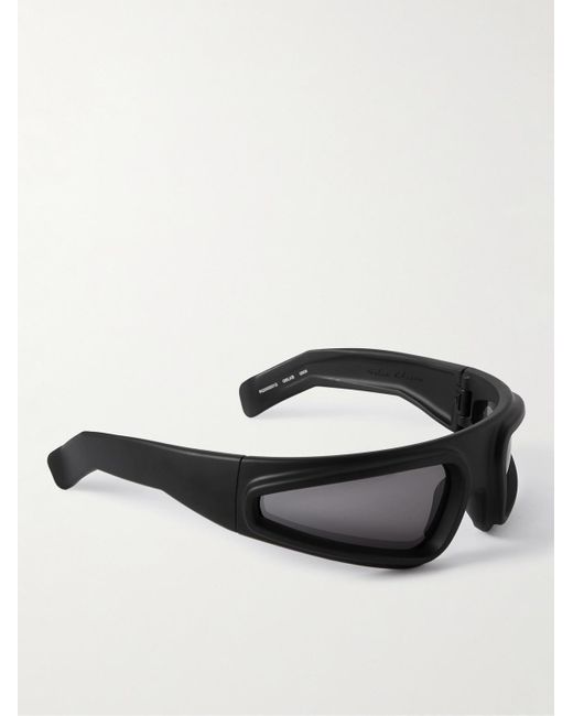 Rick Owens Ryder Sonnenbrille mit D-Rahmen aus Azetat in Black für Herren