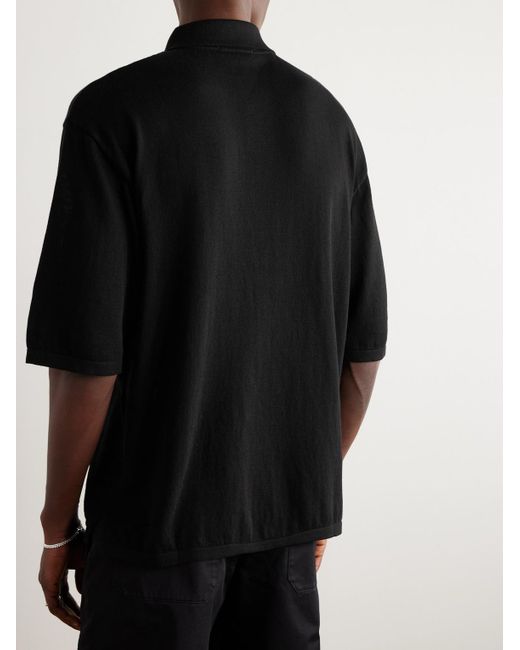 Lemaire Black Cotton Shirt for men