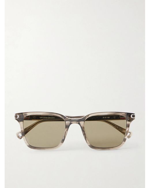 Orlebar Brown Natural Robbie D-Frame Acetate Sunglasses for men