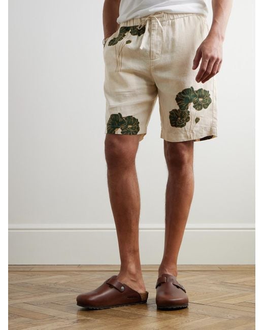 Shorts A Gamba Dritta di Frescobol Carioca in Natural da Uomo