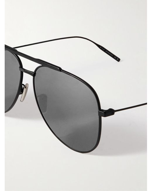 Givenchy Black Gv Speed Aviator-style Metal Sunglasses for men
