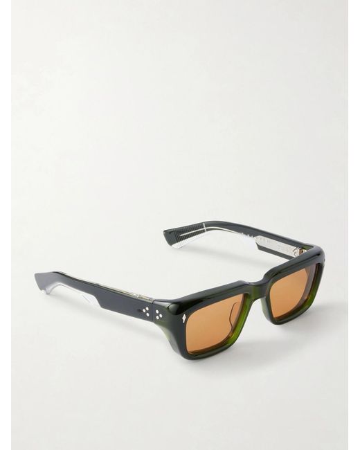 Jacques Marie Mage Green Walker Square-frame Acetate Sunglasses for men