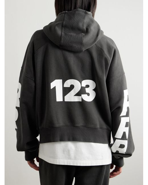 Felpa Cropped di RRR123 in Black da Uomo