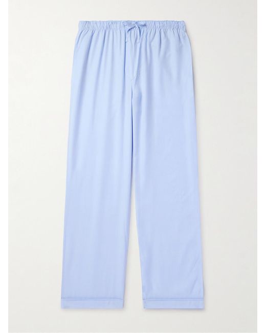 CDLP Blue Straight-leg Lyocell Pyjama Trousers for men