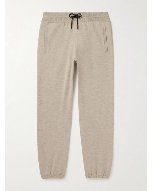 Loro Piana Natural Tapered Cashmere-jersey Sweatpants for men