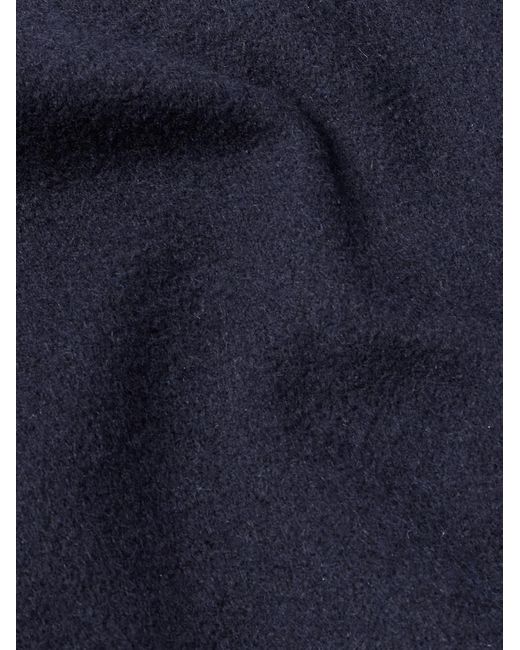 Brunello Cucinelli Wendbares Sakko aus Wolle mit Nehru-Stehkragen in Blue für Herren