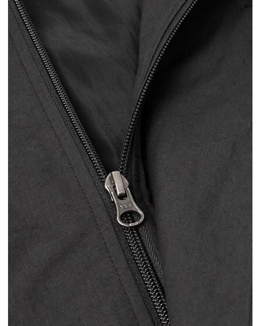 Amomento Black Padded Cotton-blend Twill Jacket for men