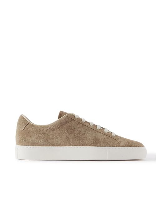 Common Projects Brown Achilles Sport Brushed-suede Sneakers for men