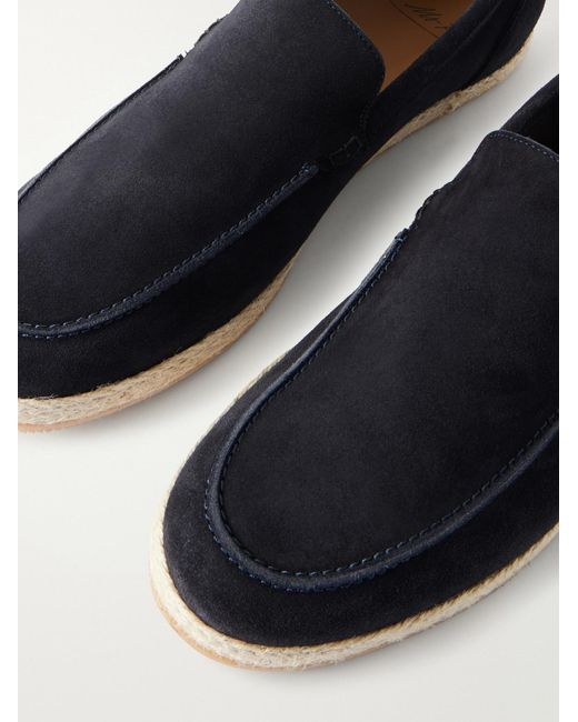 Mr P. Blue Suede Espadrilles for men