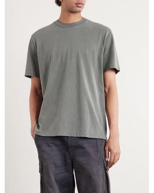 Our Legacy Gray Box Cotton-jersey T-shirt for men