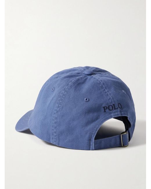 Polo Ralph Lauren Blue Logo-embroidered Cotton-twill Baseball Cap for men
