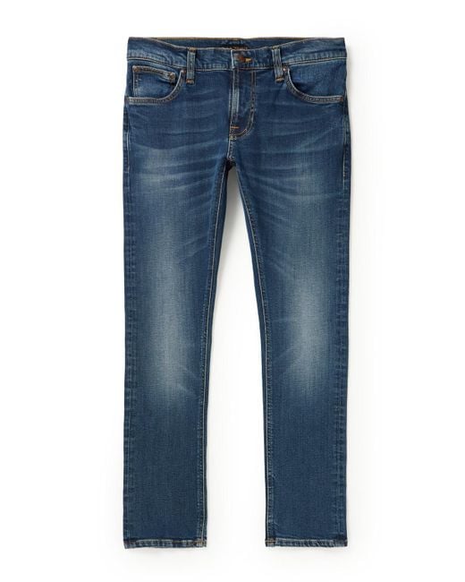Nudie Jeans Blue Tight Terry Skinny-fit Jeans for men