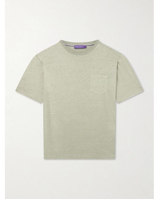 Ralph Lauren Natural Linen-Jersey T-Shirt for men