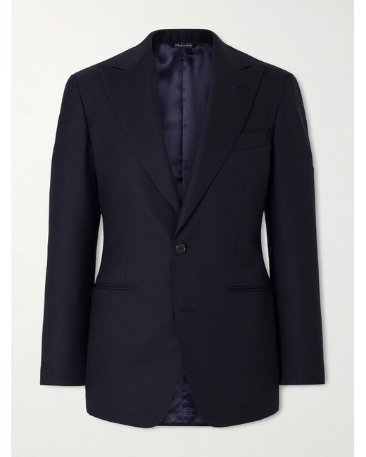 Saman Amel Blue Wool Suit Jacket for men