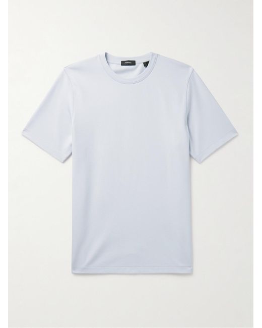 Theory White Ryder Stretch-jersey T-shirt for men