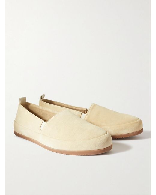 Mulo Natural Suede Loafers for men
