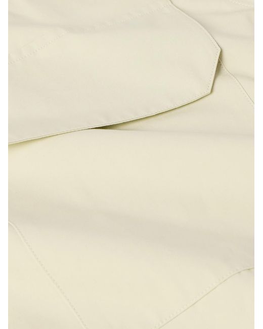 Jil Sander Natural Camp-Collar Cotton-Poplin Shirt for men