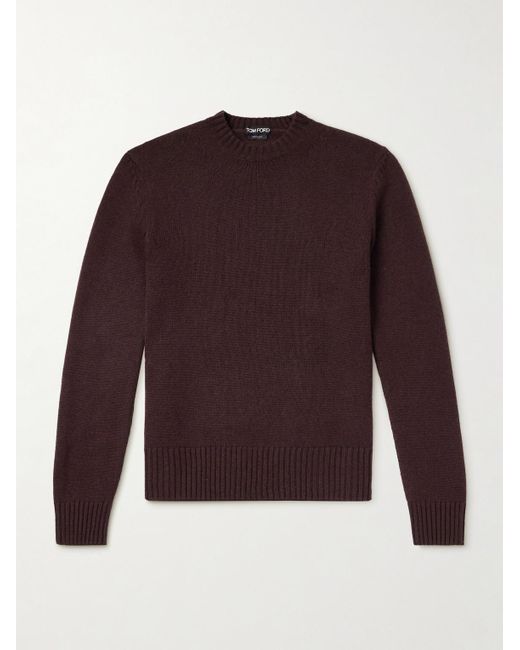 Tom Ford Purple Cashmere Sweater for men