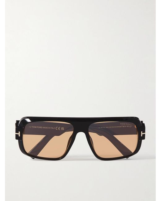 Tom Ford Black Turner Square-frame Acetate Sunglasses for men