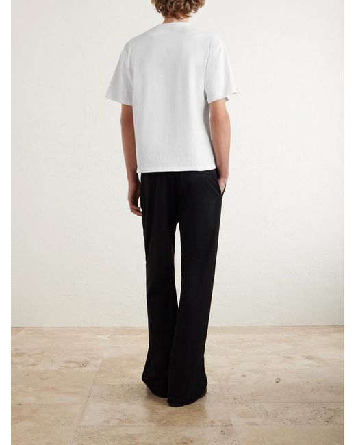 Saint Laurent White Cotton-Jersey T-Shirt for men