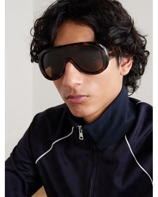 Gucci Multicolor Aviator-Style Acetate Sunglasses for men