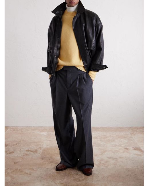 William Lockie Yellow Wool Sweater for men