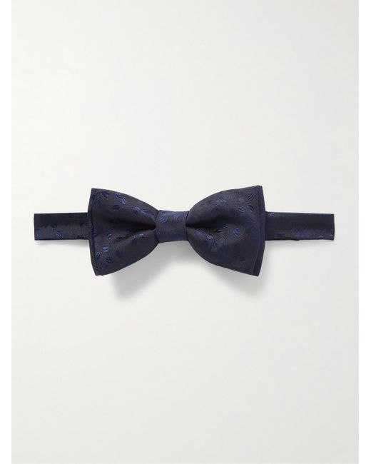 Paul Smith Blue Pre-tied Silk-jacquard Bow Tie for men