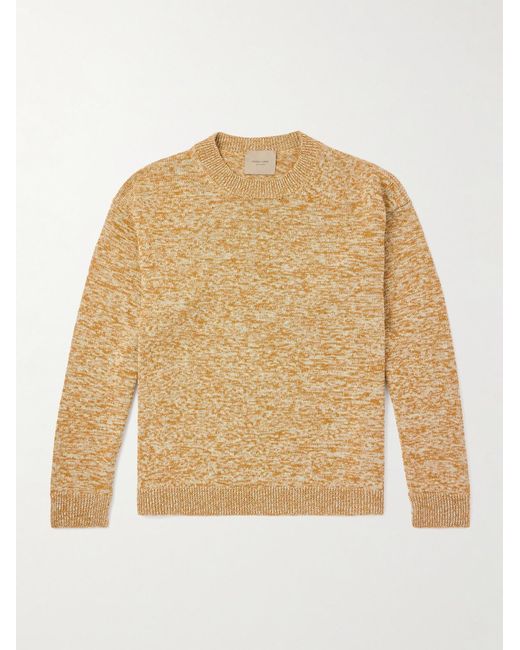 Federico Curradi Natural Linen And Cotton-Blend Sweater for men